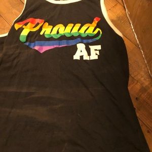 Pride Ringer graphic tank
